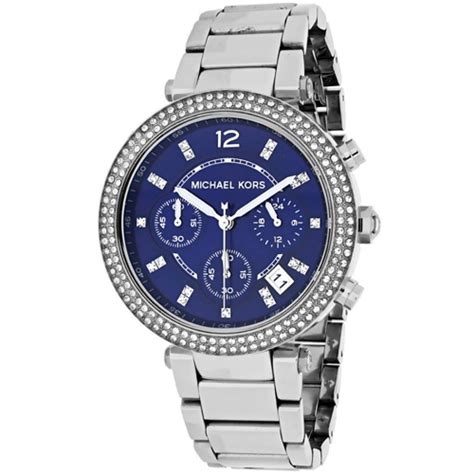 michael kors womens silver watch with blue face|michael kors watch philippines price.